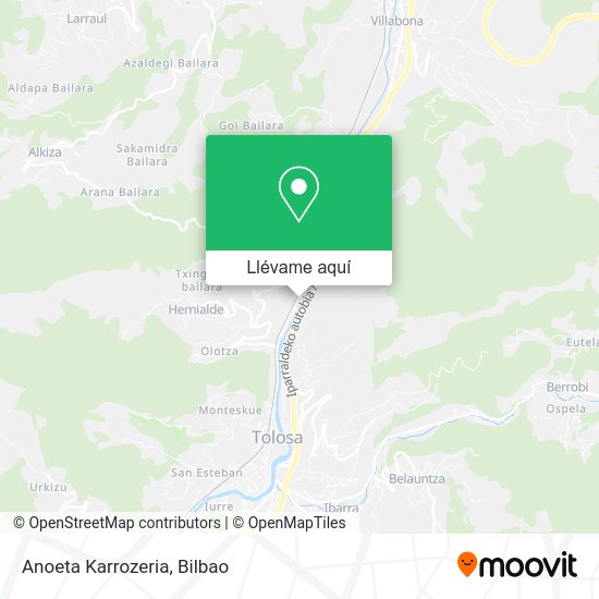Mapa Anoeta Karrozeria