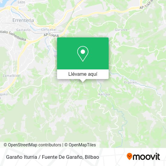 Mapa Garaño Iturria / Fuente De Garaño