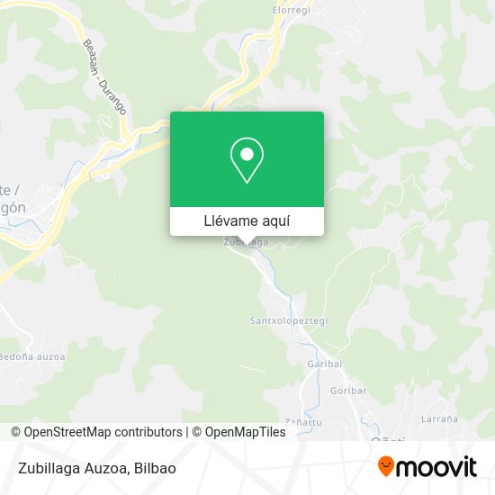 Mapa Zubillaga Auzoa