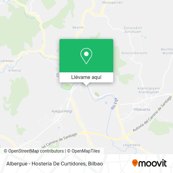 Mapa Albergue - Hostería De Curtidores