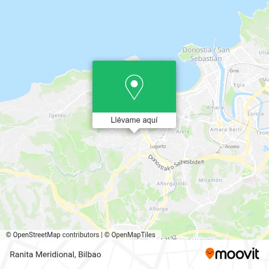 Mapa Ranita Meridional