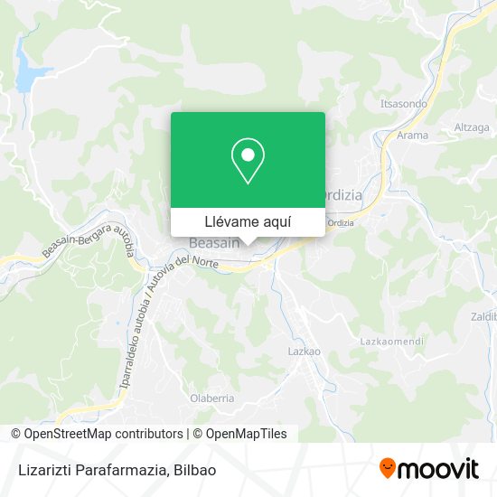 Mapa Lizarizti Parafarmazia