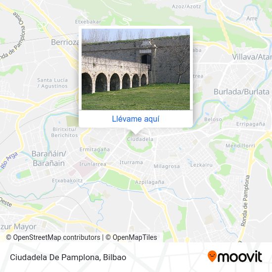 Mapa Ciudadela De Pamplona