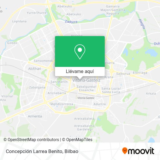 Mapa Concepción Larrea Benito