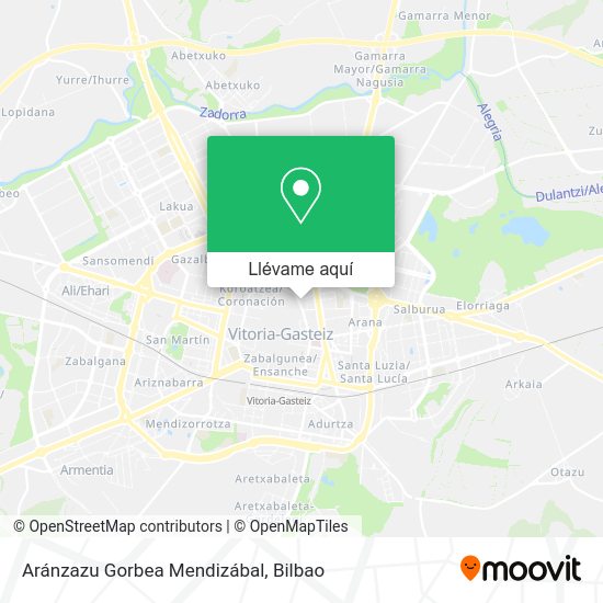 Mapa Aránzazu Gorbea Mendizábal