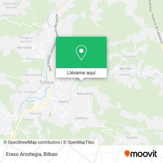 Mapa Eraso Aroztegia