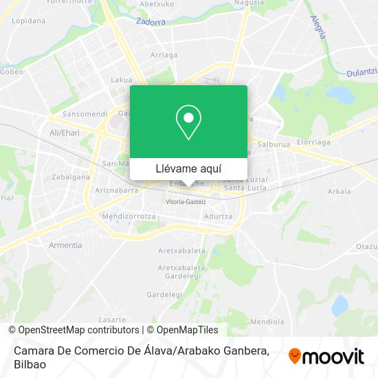 Mapa Camara De Comercio De Álava / Arabako Ganbera