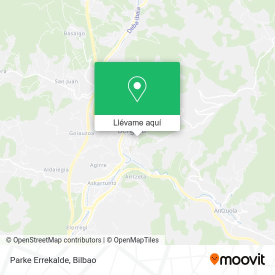 Mapa Parke Errekalde