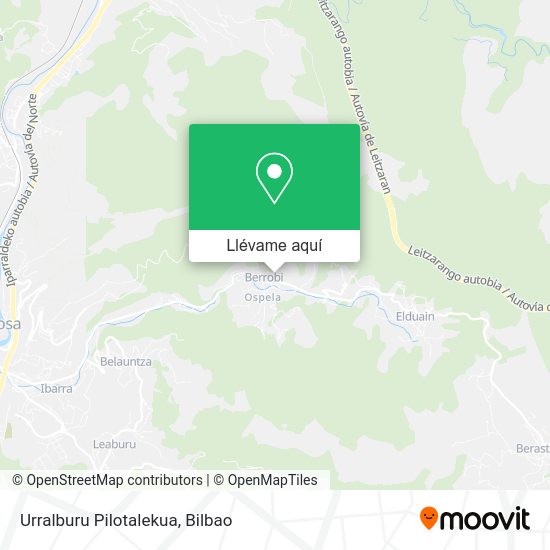 Mapa Urralburu Pilotalekua