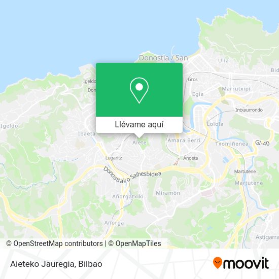 Mapa Aieteko Jauregia