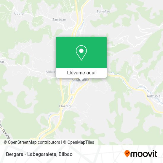 Mapa Bergara - Labegaraieta