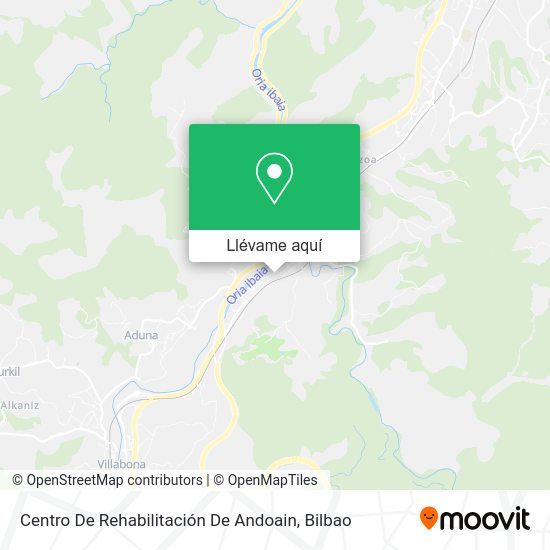 Mapa Centro De Rehabilitación De Andoain