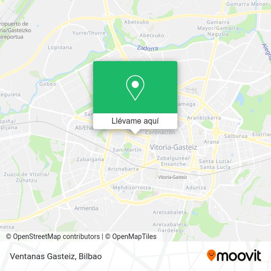 Mapa Ventanas Gasteiz