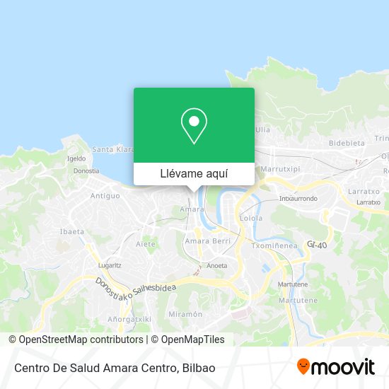 Mapa Centro De Salud Amara Centro