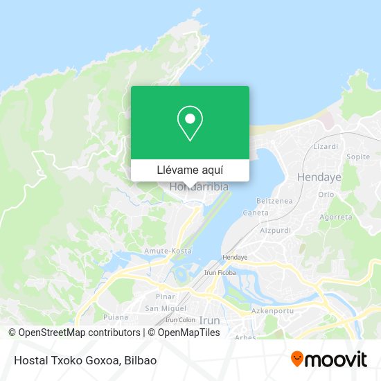 Mapa Hostal Txoko Goxoa