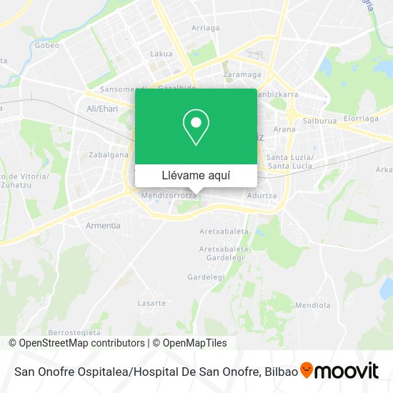 Mapa San Onofre Ospitalea / Hospital De San Onofre