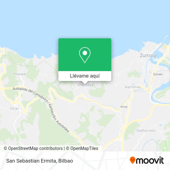 Mapa San Sebastian Ermita
