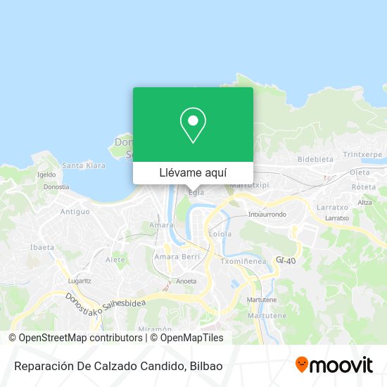 Mapa Reparación De Calzado Candido