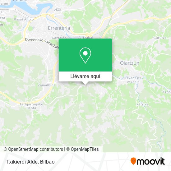Mapa Txikierdi Alde
