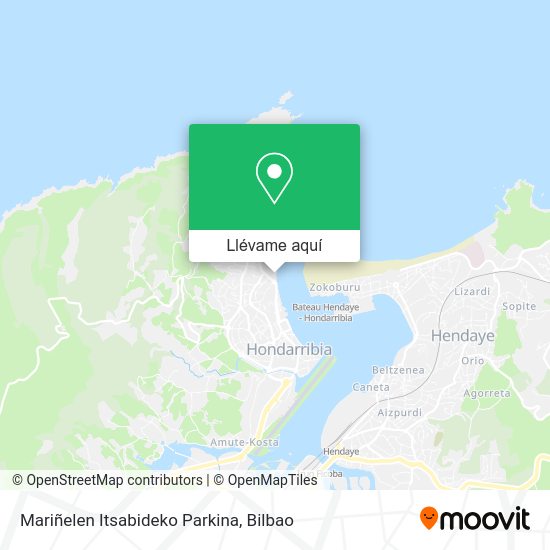 Mapa Mariñelen Itsabideko Parkina