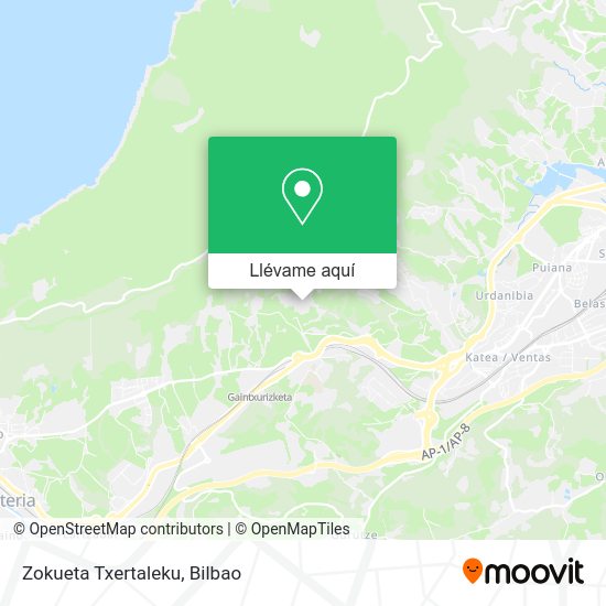 Mapa Zokueta Txertaleku