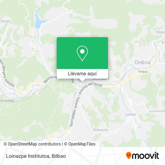 Mapa Loinazpe Institutoa