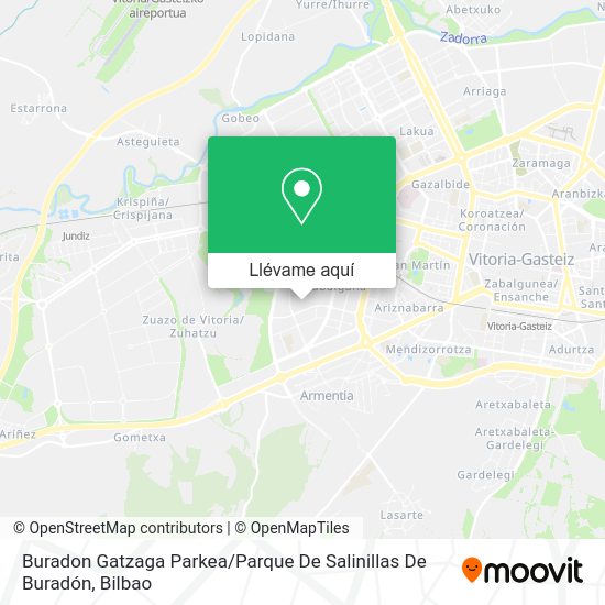 Mapa Buradon Gatzaga Parkea / Parque De Salinillas De Buradón