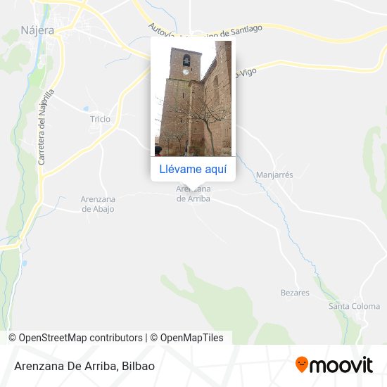 Mapa Arenzana De Arriba