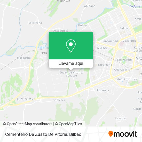 Mapa Cementerio De Zuazo De Vitoria