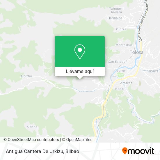 Mapa Antigua Cantera De Urkizu