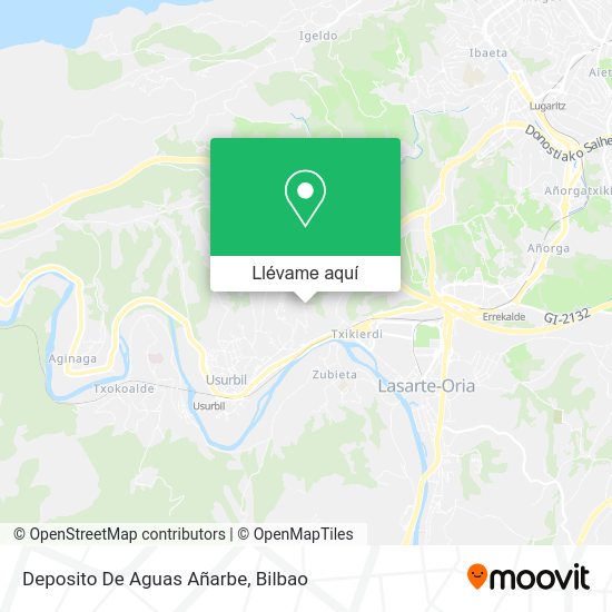 Mapa Deposito De Aguas Añarbe