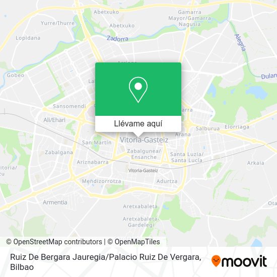 Mapa Ruiz De Bergara Jauregia / Palacio Ruiz De Vergara