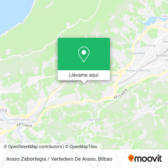 Mapa Araso Zabortegia / Vertedero De Araso