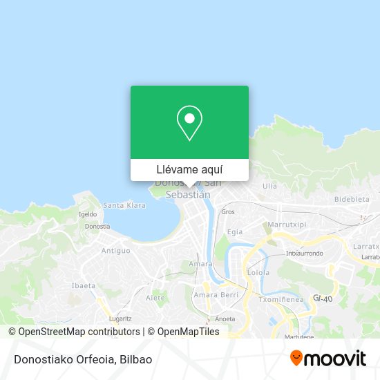 Mapa Donostiako Orfeoia