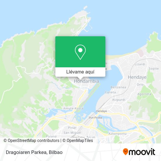 Mapa Dragoiaren Parkea