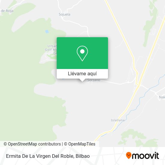 Mapa Ermita De La Virgen Del Roble