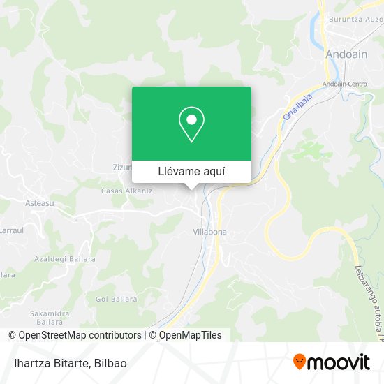 Mapa Ihartza Bitarte