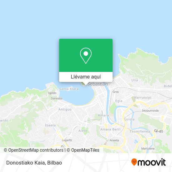 Mapa Donostiako Kaia