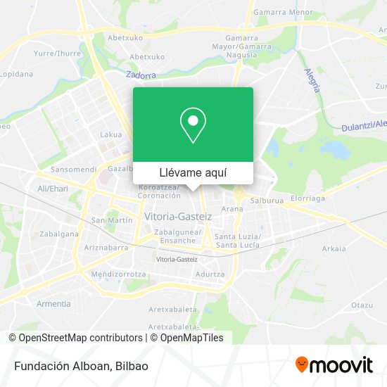 Mapa Fundación Alboan