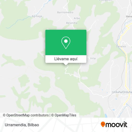 Mapa Urramendia