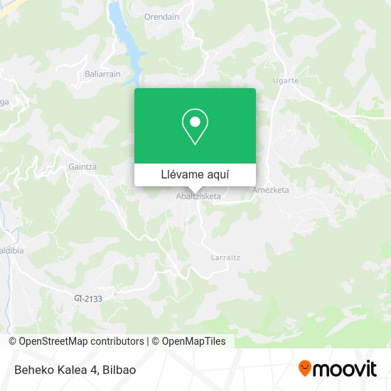 Mapa Beheko Kalea 4