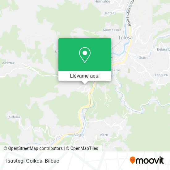 Mapa Isastegi-Goikoa