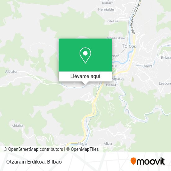 Mapa Otzarain Erdikoa