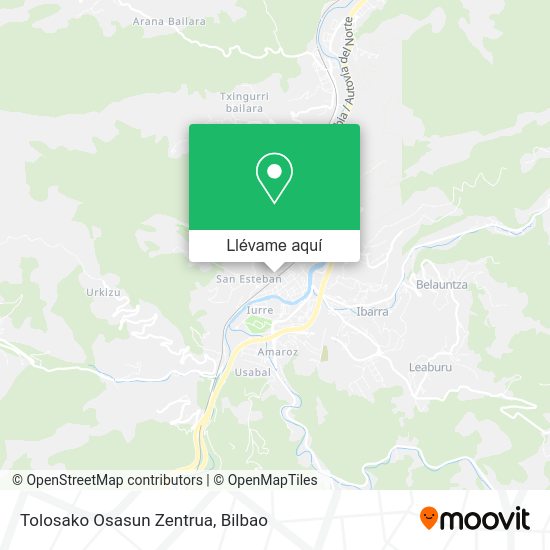 Mapa Tolosako Osasun Zentrua