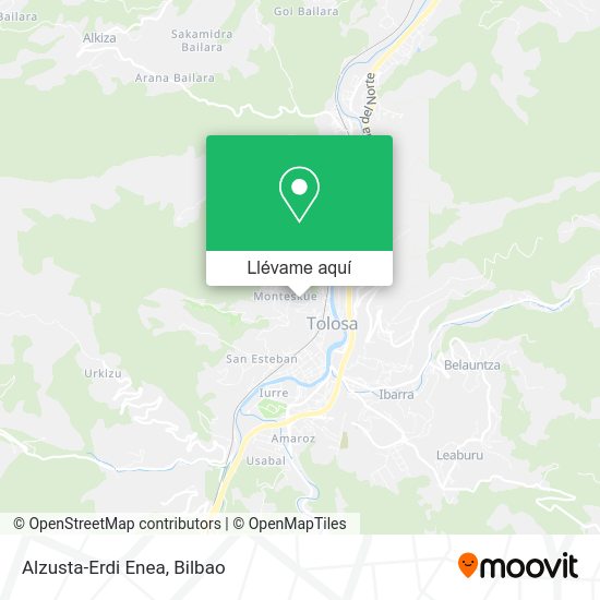 Mapa Alzusta-Erdi Enea