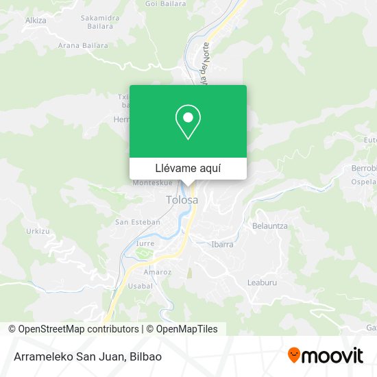 Mapa Arrameleko San Juan