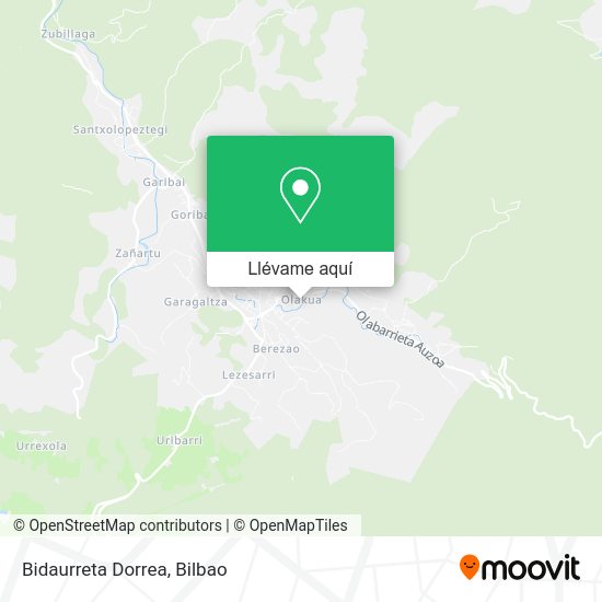 Mapa Bidaurreta Dorrea