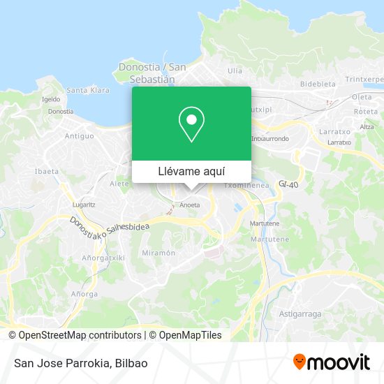 Mapa San Jose Parrokia
