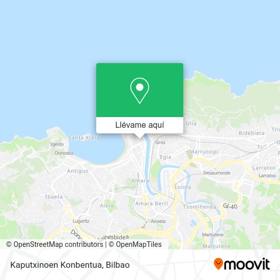 Mapa Kaputxinoen Konbentua