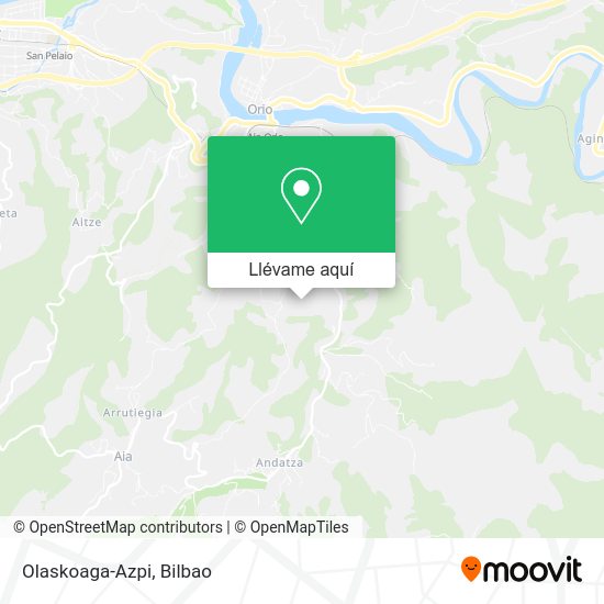 Mapa Olaskoaga-Azpi